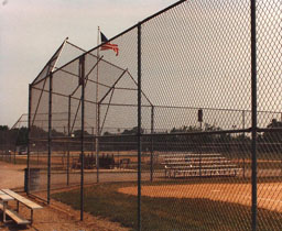 Baseball Field Backstop and Outfield Fence